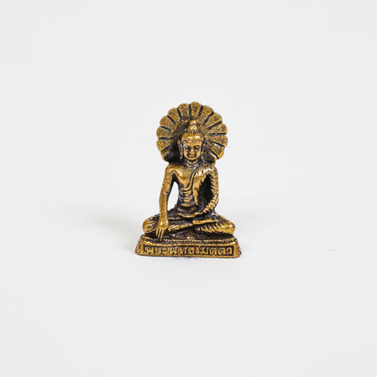 Meditating Buddha Brass mini