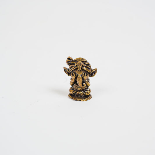 Bal Ganesha brass miniature