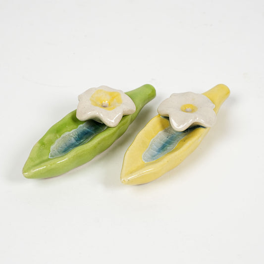 Boat Ceramic Incense Stand