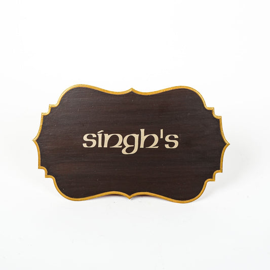 Gilded Edge Nameplate